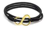 Ndless bracelet triple loop 24K gold